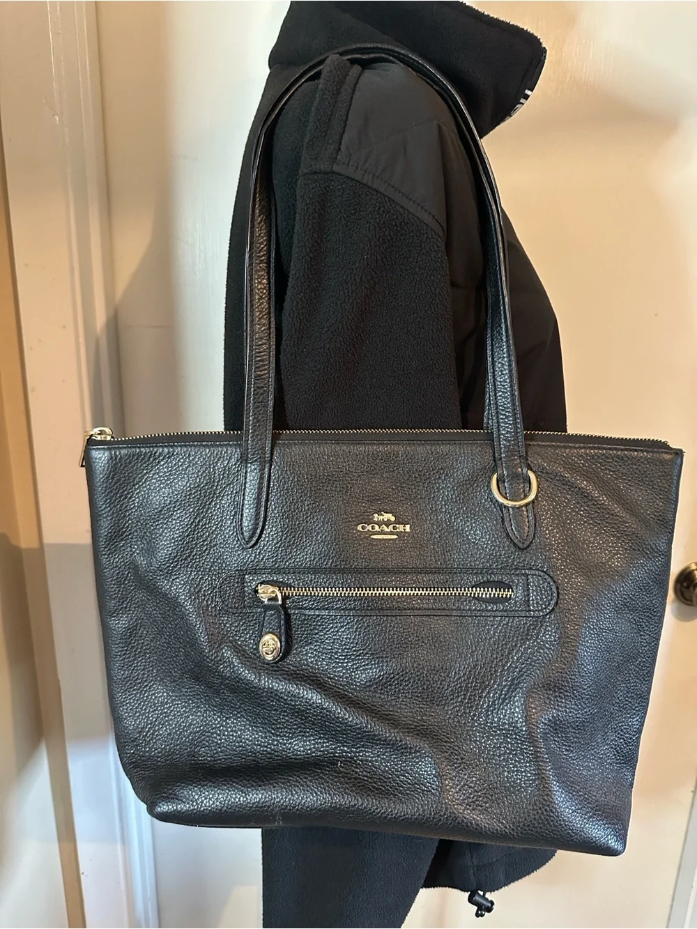 Coach Taylor Women's Pebbled Leather Tote Bag